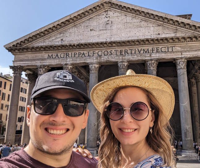 Peter and Inèz in Rome