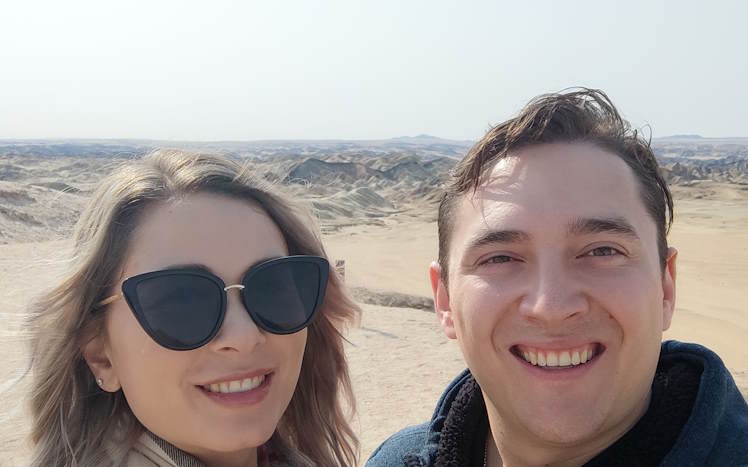 Peter and Inèz in Namibia